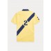 Polo Ralph Lauren Yellow With Navy Diagonal Banner Polo Shirt.